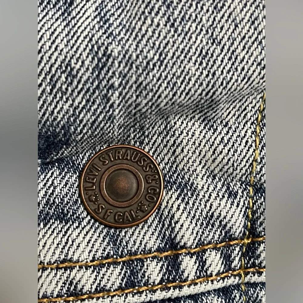 Signature by Levi Strauss Sherpa Light Denim Jean Jacket Size Small - Picture 6 of 11